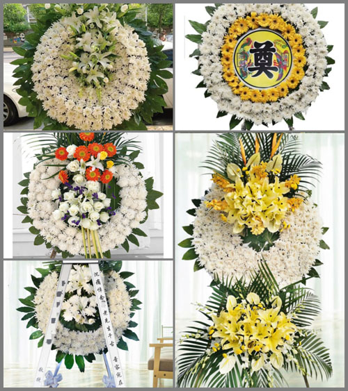 广东湛江市廉江市石岭镇外村村花圈速递
